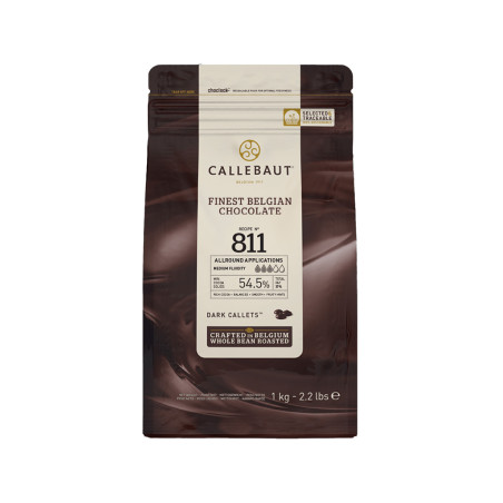 Chocolat de Couverture noir 811 - 54,5% de cacao - 1Kg