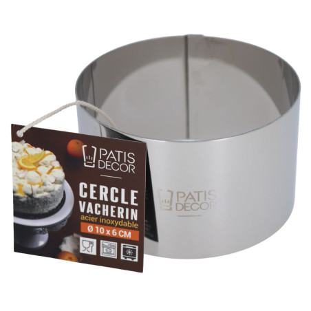 Cercle à Vacherin en inox -...