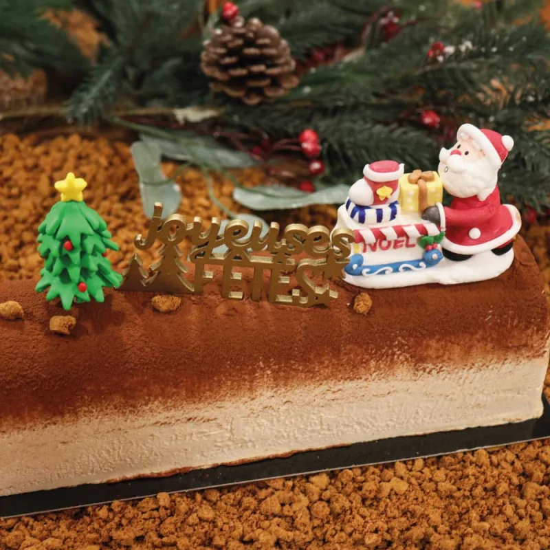 Décors comestibles Père Noël et sa hotte
