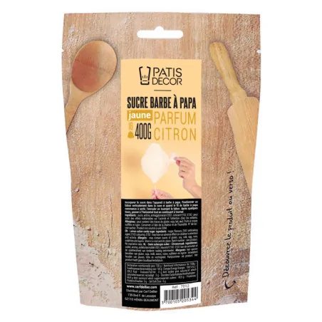 Sucre barbe à papa parfum citron