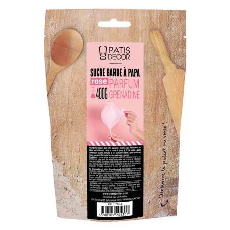Sucre barbe à papa parfum grenadine