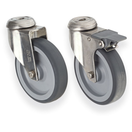 jeu de 4 roues Ø 12.5 cm -...