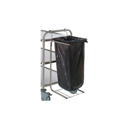 porte-sac poubelle inox