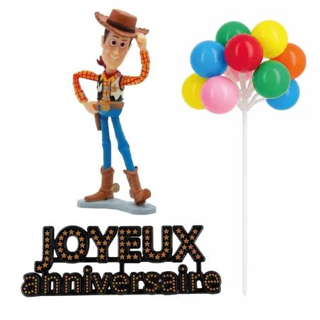 Kit décor gâteau Woody