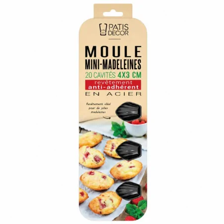 Moule 20 mini-madeleines en...