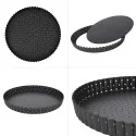 Moule à tarte perforé antiadhésif avec fond amovible - sans emballage