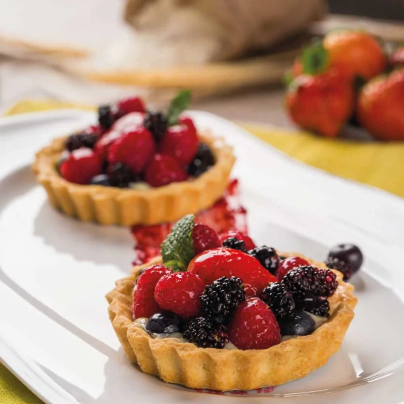 6 moules à tartelettes en acier antiadhérent sans PFAS ø11,5cm