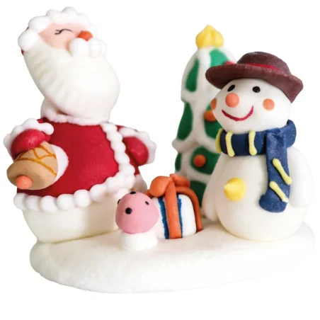 Décor comestible scène de Noël