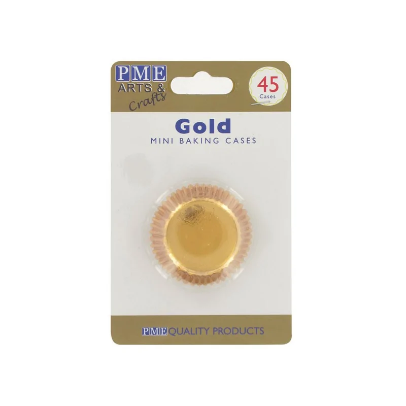 Mini-Caissette cupcakes dorée PME (x45)