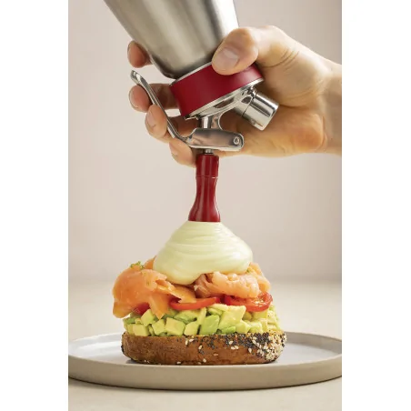 douille dôme rouge pour siphon