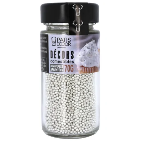 Mini perles argentées...