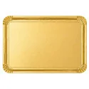 Lot de 5 plateaux traiteur doré 28 x19 cm ou 42 x 28 cm
