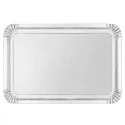 Lot de 5 plateaux traiteur argenté 28 x19 cm ou 42 x 28 cm