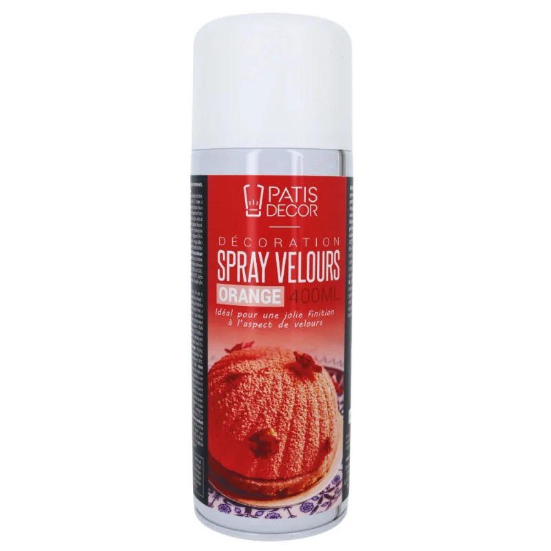 Spray velours orange 400 mL packaging