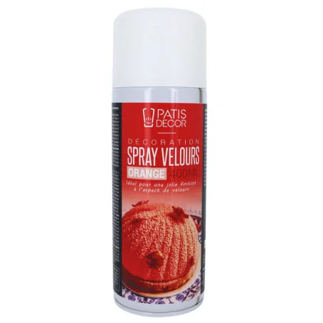 Spray velours orange 400 mL packaging