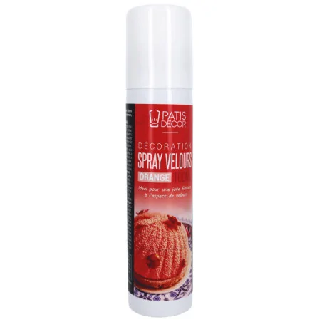 Spray velours orange 100 mL packaging