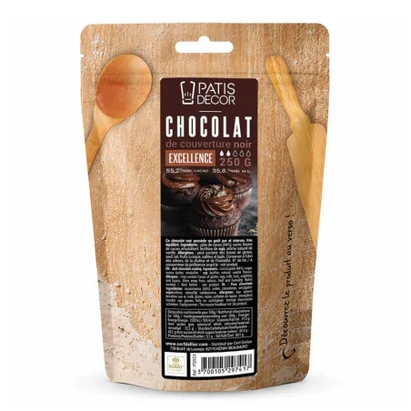 Chocolat de couverture noir...