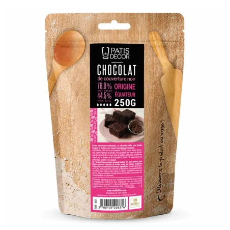 Chocolat de couverture noir...