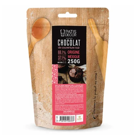 Chocolat de couverture noir...