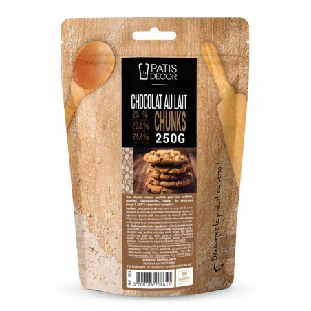 Chunks de chocolat au lait...