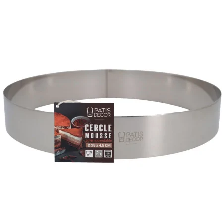 Cercle à mousse inox H 4,5...