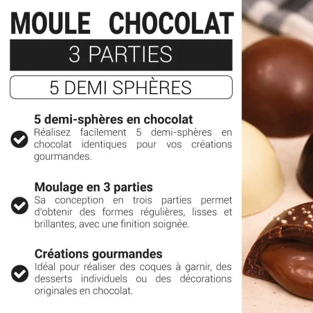 Moule chocolat en 3 parties...