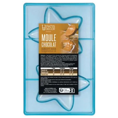 Moule chocolat 2 étoiles