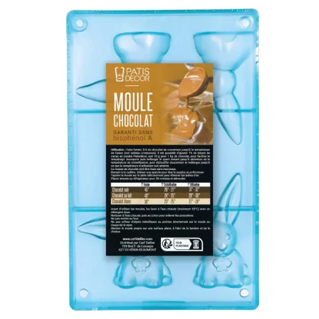 Moule chocolat 2 lapins...
