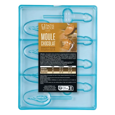 Moule sucettes chocolat sexy