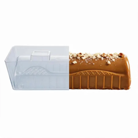 Moule à bûche PVC "Chalet...
