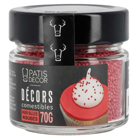 Décors mini billes rouges...