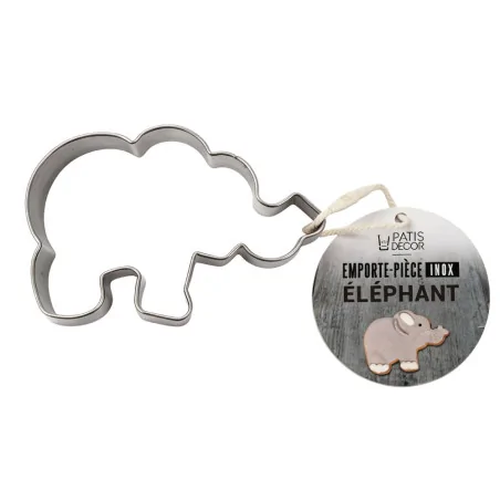 Emporte-pièce éléphant en acier inoxydable Patisdécor