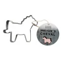 Emporte-pièce "Cheval" en acier inoxydable