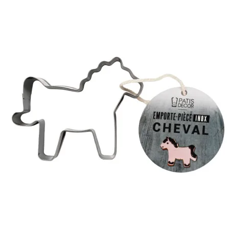 Emporte-pièce "Cheval" en acier inoxydable