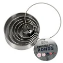 Lot de 6 emporte-pièces "Ronds" en acier inoxydable