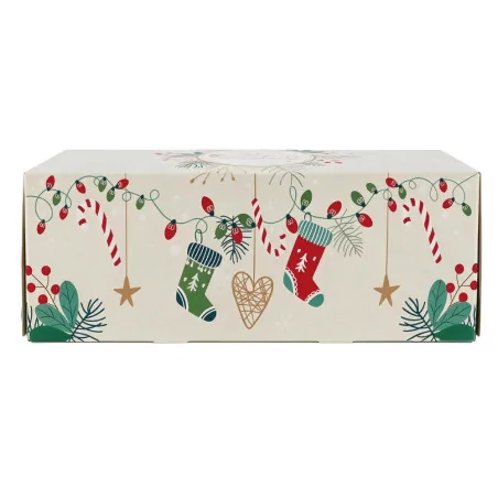 Boîte à bûche à motifs...