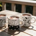 Lot de 4 tasses assorties thème "Chats et Chiens"