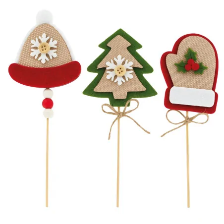 3 décors de Noël assortis...