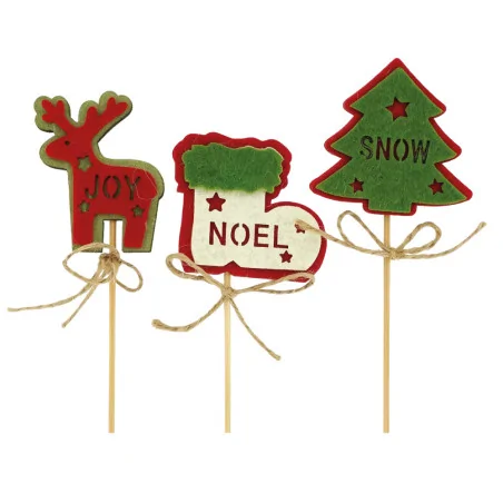 3 décors de Noël assortis...