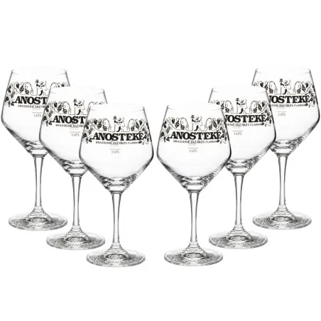 6 verres à bière Anosteké -...