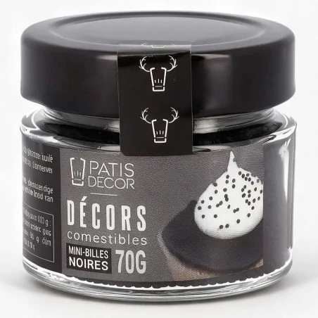 Décors mini billes noires