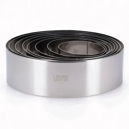 Cercle à Vacherin en inox -...