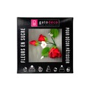 Bouquet de roses rouge en pastillage Gatodéco