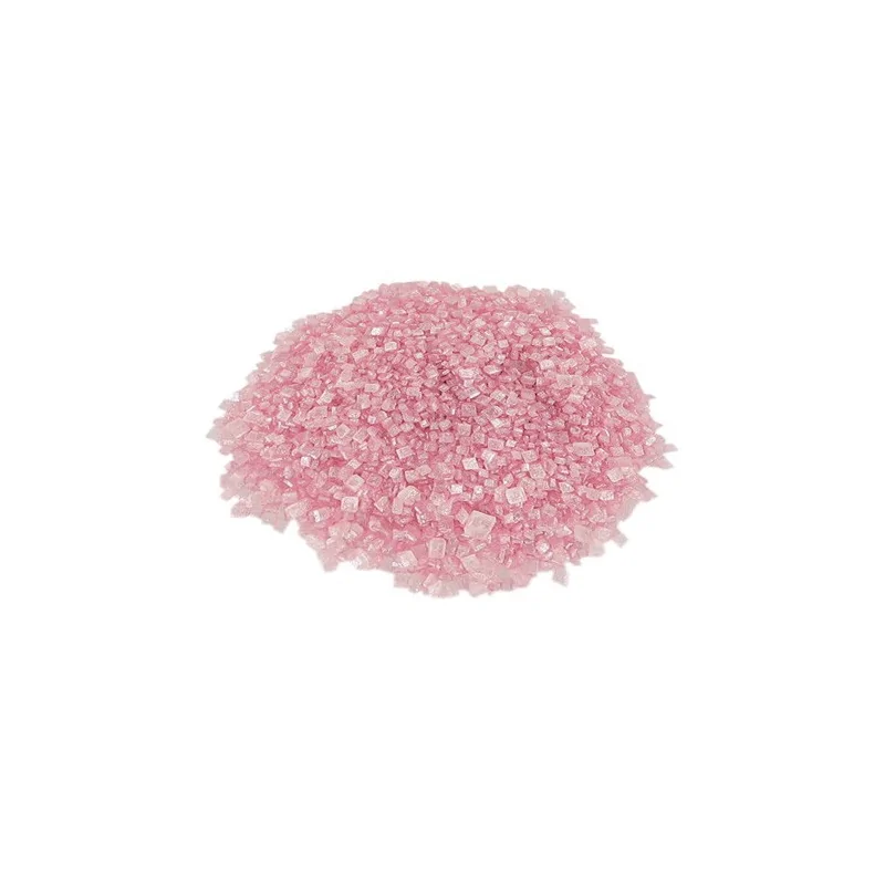 Paillettes de sucre nacrées rose Patisdécor 