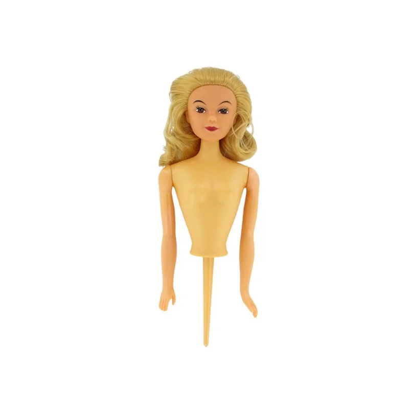 Buste de poupée blonde sur pique PME
