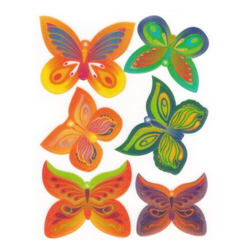 Decors Papillons 3d Assortis En Azyme Pour Gateau Cerf Dellier