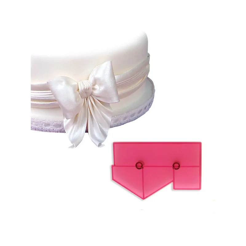 Découpoirs noeuds drapés assortis (Série de 3)