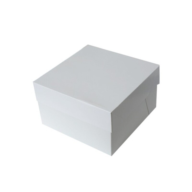 Boîte gâteau blanche hauteur 15 cm PME