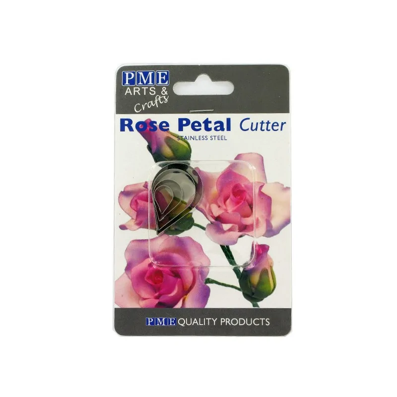 Découpoirs inox pétales de roses (par 4) 
