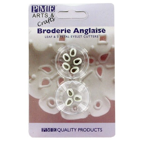 Emporte-pièces broderie feuille et 3 pétales